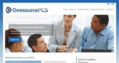 Desktop Screenshot of onesourcepcs.com