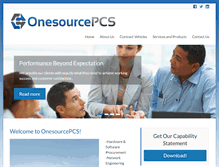 Tablet Screenshot of onesourcepcs.com